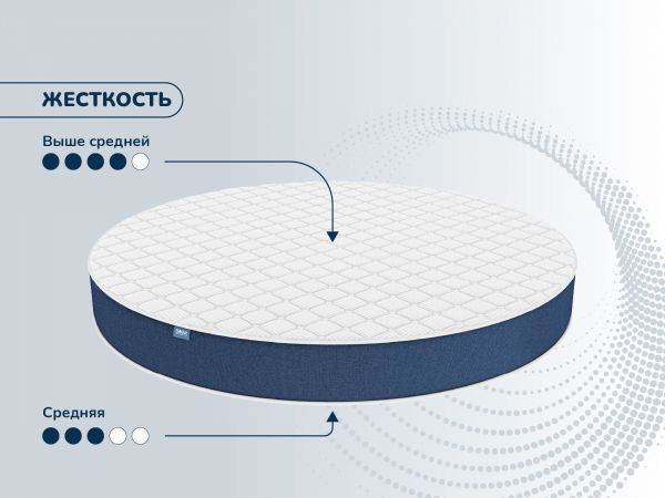 Круглый матрас Dimax Раунд 24 кокос массаж (Раунд&nbsp;24&nbsp;кокос&nbsp;массаж)